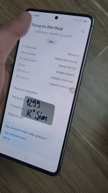 Samsung Galaxy Note 10 Lite 128GB Bạc. Mua bán Điện thoại tại Huyện Bình Chánh Tp Hồ Chí Minh được đăng bởi Thảo Samsung hình 1