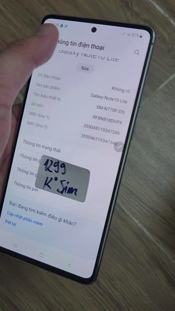 Samsung Galaxy Note 10 Lite 128GB Bạc. Mua bán Điện thoại tại Huyện Bình Chánh Tp Hồ Chí Minh được đăng bởi Thảo Samsung hình 1