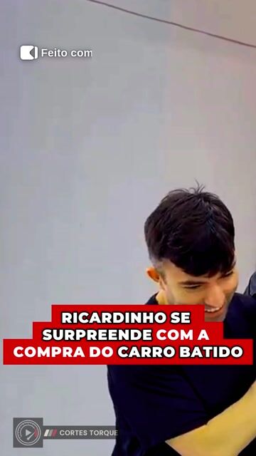 Ricardinho se surpreende com carro batido comprado como 'lasanha nova'
