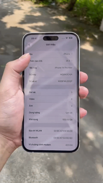 iPhone 14 Pro Max 128GB Trắng. Mua bán Điện thoại tại Thành phố Bắc Ninh Bắc Ninh được đăng bởi Xuân Biển hình 1