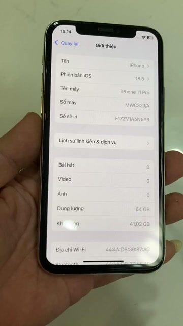 Apple iPhone 11 Pro 64GB trăng ( pin 100). Mua bán Điện thoại tại Quận 10 Tp Hồ Chí Minh được đăng bởi Thịnh hình 1
