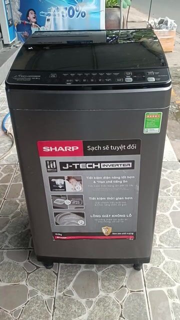 Máy giặt Sharp 10.5kg Inverter Đen. Mua bán Máy giặt tại Thành phố Thuận An Bình Dương được đăng bởi Nguyễn Duy Quang hình 1