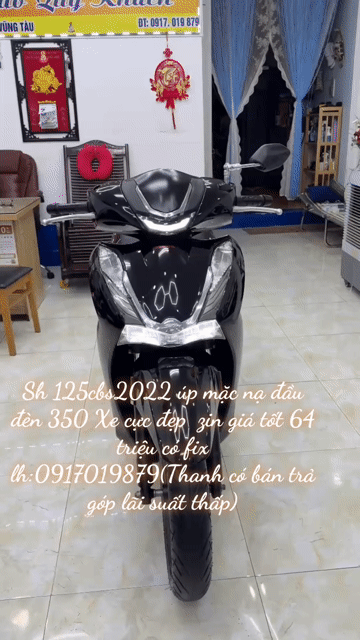 Honda SH 125 CBS 2022 Đen bóng Tự động. Mua bán Xe máy tại Thành phố Vũng Tàu Bà Rịa - Vũng Tàu được đăng bởi XE MÁY BẢO THANH  TPVŨNG TÀU hình 1