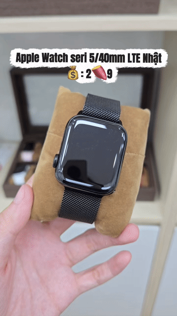 Apple Watch Series 5 40mm LTE Đen. Mua bán Thiết bị đeo thông minh tại Quận Tân Phú Tp Hồ Chí Minh được đăng bởi Thảo Nguyên hình 1