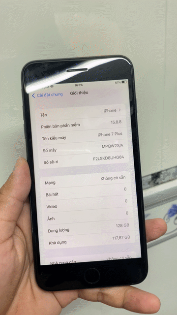 Apple iPhone 7 Plus 128GB zin chỉ thay pin.. Mua bán Điện thoại tại Quận 12 Tp Hồ Chí Minh được đăng bởi Tính hình 1