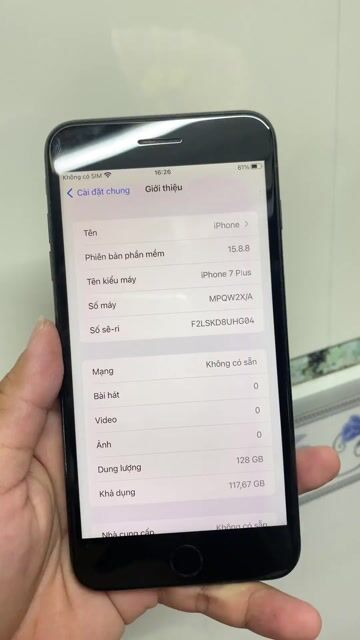 Apple iPhone 7 Plus 128GB zin chỉ thay pin.. Mua bán Điện thoại tại Quận 12 Tp Hồ Chí Minh được đăng bởi Tính hình 1