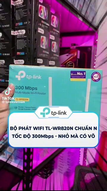 Bộ định tuyến Wi-Fi TP-Link TL-WR820N. Mua bán Phụ kiện (Màn hình, Chuột...) tại Thành phố Vinh Nghệ An được đăng bởi Khánh Linh hình 1
