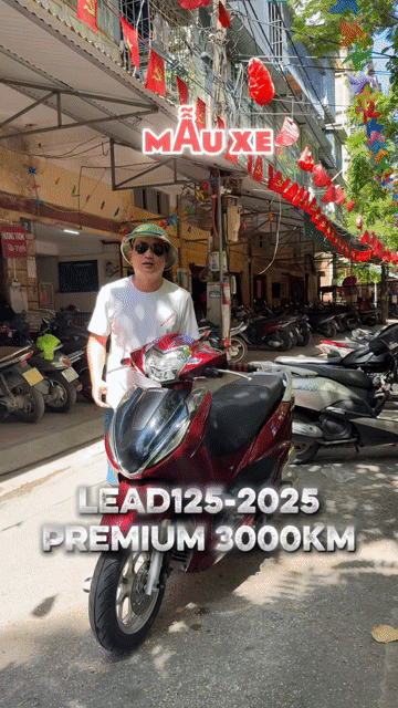 Honda Lead 4Val Premium 2025 Đỏ Pha Lê đời mới. Mua bán Xe máy tại Quận Ba Đình Hà Nội được đăng bởi Xe Máy Nam Thi hình 1