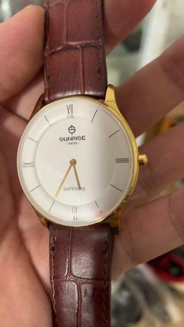 Đồng hồ Sunrise Nam Mạ vàng Kính Sapphire. Mua bán Đồng hồ tại Quận Hà Đông Hà Nội được đăng bởi Watch Shop 1986 hình 1