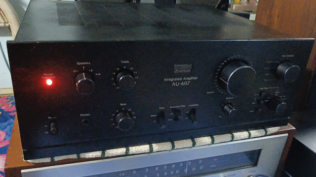 Amply Sansui AU-607 Đen 185W. Mua bán Tivi, Âm thanh tại Huyện Nhà Bè Tp Hồ Chí Minh được đăng bởi Lê phú sơn  hình 1