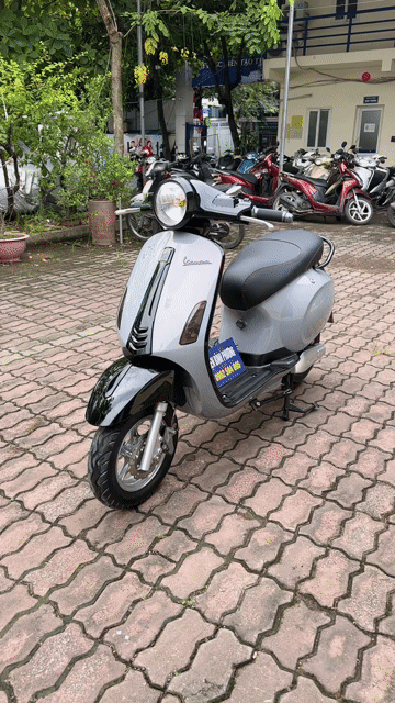 Xe máy điện Vespa 40km/lần sạc Xám hồng. Mua bán Xe máy tại Quận Cầu Giấy Hà Nội được đăng bởi Xe điện Bình Phương hình 1