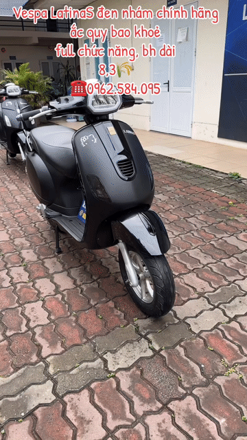 Xe máy điện Vespa LatinaS Đen nhám. Mua bán Xe máy tại Quận Bắc Từ Liêm Hà Nội được đăng bởi Xe điện Bình Phương hình 1