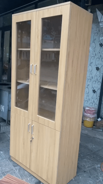Tủ hồ sơ Gỗ, gương Nhiều màu 200x80x40cm. Mua bán Đồ dùng văn phòng tại Quận Cẩm Lệ Đà Nẵng được đăng bởi Nội Thất Trần Dung  hình 1
