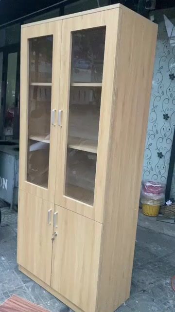 Tủ hồ sơ Gỗ, gương Nhiều màu 200x80x40cm. Mua bán Đồ dùng văn phòng tại Quận Cẩm Lệ Đà Nẵng được đăng bởi Nội Thất Trần Dung  hình 1