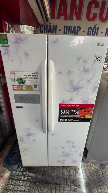 tủ lạnh side by side LG 600lit inverter. Mua bán Tủ lạnh tại Quận Gò Vấp Tp Hồ Chí Minh được đăng bởi Hoàng sang hình 1
