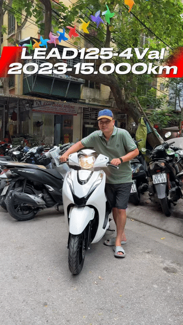 Honda Lead125 4Val 2023 Trắng Sport Lead 29H2. Mua bán Xe máy tại Quận Ba Đình Hà Nội được đăng bởi Xe Máy Nam Thi hình 1
