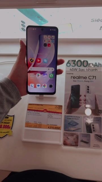 Realme C71 128GB Trắng. Mua bán Điện thoại tại Huyện Quảng Ninh Quảng Bình được đăng bởi Tam Nguyen My hình 1
