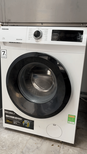 Máy giặt Toshiba 7.5kg cửa trước. Mua bán Máy giặt tại Quận 1 Tp Hồ Chí Minh được đăng bởi  Nguyễn Hoàng hình 1