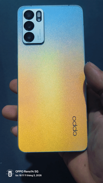 Oppo Reno 6 5G 128GB Xanh. Mua bán Điện thoại tại Huyện Hòa Vang Đà Nẵng được đăng bởi Tên chưa cung cấp hình 1