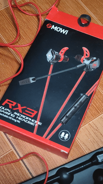 Tai nghe xMOWi RX3 Màu Đỏ,Jack 3.5mm. Mua bán Thiết bị đeo thông minh tại Quận Phú Nhuận Tp Hồ Chí Minh được đăng bởi Phương Uyên hình 1