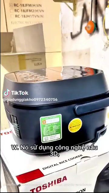 Nồi cơm điện Toshiba RC-10DR5UVN(H) 1 lít. Mua bán Bếp, lò, đồ điện nhà bếp tại Thành phố Tân An Long An được đăng bởi Ngọc Hân hình 1