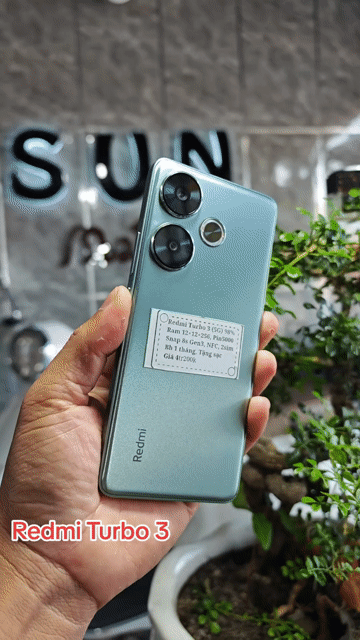 Redmi Turbo 3 Blue 12+256 Snap8sGen3 Pin5000 NFC . Mua bán Điện thoại tại Huyện Trảng Bàng Tây Ninh được đăng bởi Sun Mobile Shop Điện Thoại Trảng Bàng Tây Ninh 01 hình 1