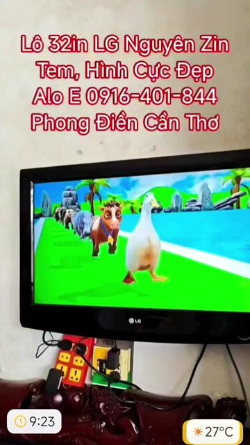 Tivi LG 32in. Zin Nguyên Tem. Cực Đẹp, Loa Hay. Mua bán Tivi, Âm thanh tại Huyện Phong Điền Cần Thơ được đăng bởi Thanh Lý Tivi Nhà Nghỉ Ks Quán Ăn hình 1