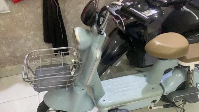 Xe đạp điện Mini Xanh nhạt Đã sử dụng. Mua bán Xe đạp tại Quận 12 Tp Hồ Chí Minh được đăng bởi Hiếu 02 hình 1