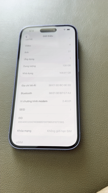 Apple iPhone 16 128GB Xanh dương. Mua bán Điện thoại tại Quận 6 Tp Hồ Chí Minh được đăng bởi Bi hình 1