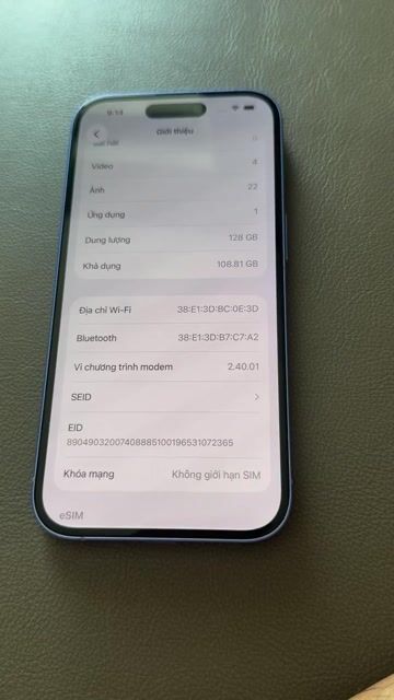 Apple iPhone 16 128GB Xanh dương. Mua bán Điện thoại tại Quận 6 Tp Hồ Chí Minh được đăng bởi Bi hình 1