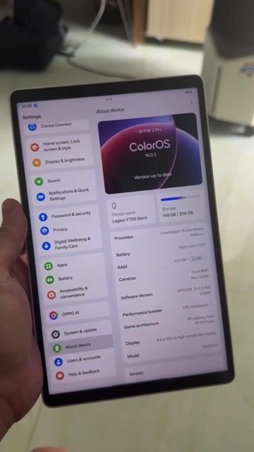 Lenovo Legion Y700 gen4 12GB/256GB Trắng. Mua bán Máy tính bảng tại Thành phố Thủ Đức Tp Hồ Chí Minh được đăng bởi khuong hình 1
