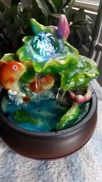 Thác nước phong thủy Cá chép vượt vũ môn (Trọn bộ). Mua bán Cây cảnh, đồ trang trí tại Quận 12 Tp Hồ Chí Minh được đăng bởi LK THUẬN THẢO hình 1