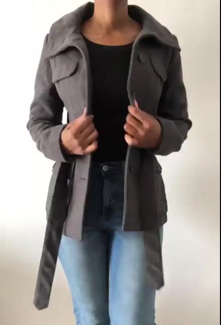 H&M Grey Women's coat – Like-New, Size S