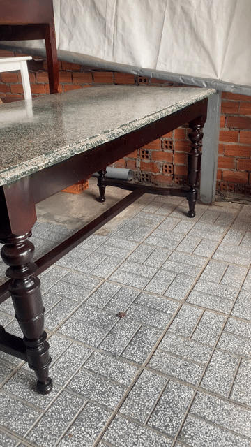 Bàn Đá  170x80x80cm. Mua bán Bàn ghế tại Thành phố Tây Ninh Tây Ninh được đăng bởi  Ngân Gỗ TN  hình 1