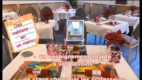 Des métiers en un menu