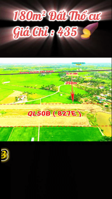 Mua bán Đất Huyện Tân Trụ Long An diện tích 180 m² giá 435 triệu