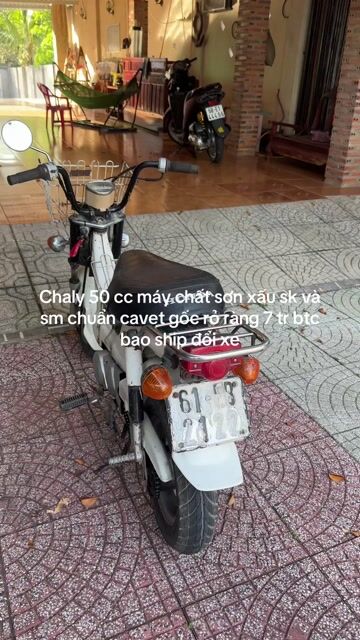 Honda Chaly 1997 Trắng 50 cc máy mới làm Bs 61. Mua bán Xe máy tại Huyện Dầu Tiếng Bình Dương được đăng bởi Đào Tấn hình 1