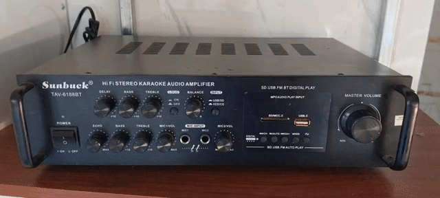 Amply karaoke Sunbuck AV-618BT Bluetooth Đen. Mua bán Tivi, Âm thanh tại Huyện Châu Thành A Hậu Giang được đăng bởi Trần hồng liêu hình 1