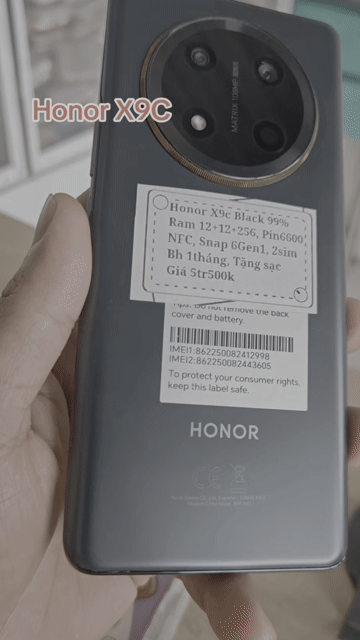 Honor X9c R12+12+256 Snap6gen1 Pin6600 NFC 2sim. Mua bán Điện thoại tại Huyện Trảng Bàng Tây Ninh được đăng bởi Sun Mobile Shop Điện Thoại Trảng Bàng Tây Ninh 01 hình 1