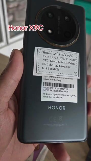 Honor X9c R12+12+256 Snap6gen1 Pin6600 NFC 2sim. Mua bán Điện thoại tại Huyện Trảng Bàng Tây Ninh được đăng bởi Sun Mobile Shop Điện Thoại Trảng Bàng Tây Ninh 01 hình 1