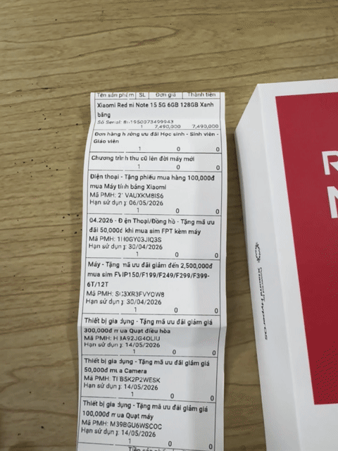 Xiaomi Redmi Note 15 5G 128GB Xanh. Mua bán Điện thoại tại Quận Đống Đa Hà Nội được đăng bởi thắng mobile mua bán điện thoại hình 1