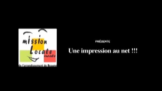 Une impression au Net