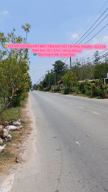 Mua bán Đất Huyện Củ Chi Tp Hồ Chí Minh diện tích 244.8 m² giá 2,3 tỷ