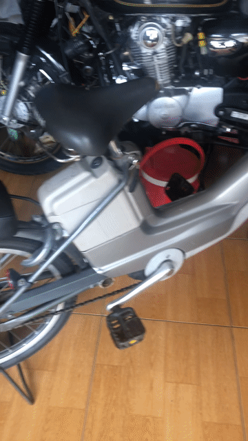 Xe đạp điện Nhật Bản 36V Bạc. Mua bán Xe đạp tại Quận 8 Tp Hồ Chí Minh được đăng bởi Sơn Nguyễn hình 1