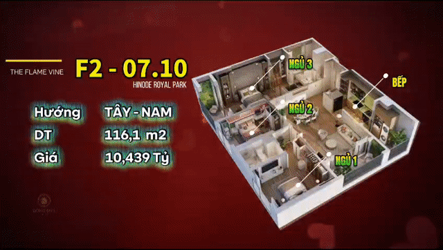 Mua bán Căn hộ Chung cư Hinode Royal Park Huyện Hoài Đức Hà Nội diện tích 116 m² giá 9,15 tỷ