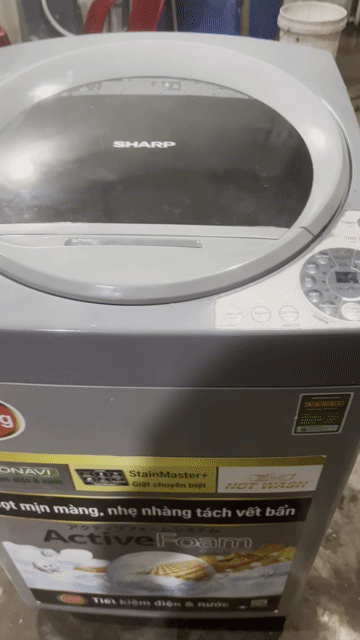 Máy giặt Sharp 8.2kg cửa trên Xám. Mua bán Máy giặt tại Quận Cái Răng Cần Thơ được đăng bởi Cửa Hàng Điện Máy Điện Lạnh Gia Bảo hình 1