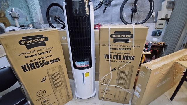 Quạt điều hòa SUNHOUSE SHD7737 220w,45L MỚI,GIÁ RẺ. Mua bán Quạt tại Quận 3 Tp Hồ Chí Minh được đăng bởi Thảo Ly hình 1