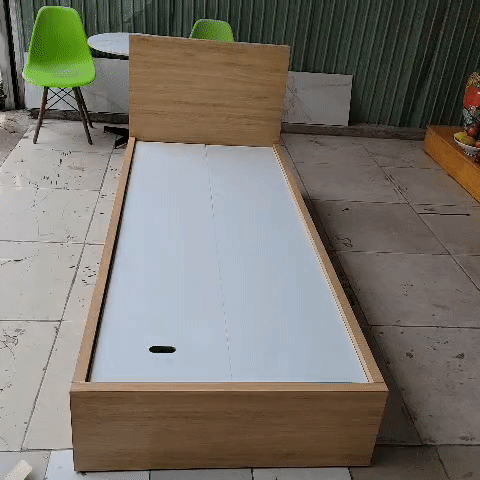 Giường đơn Gỗ MDF Chống ẩm Vân gỗ Trắng tồn kho. Mua bán Giường, chăn ga gối nệm tại Quận Bình Thạnh Tp Hồ Chí Minh được đăng bởi Kho Nội thất Cũ Mới Phú Nhàn hình 1