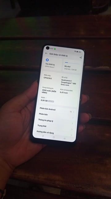 Oppo Reno 7 128GB , đẹp không lỗi. Mua bán Điện thoại tại Quận Bình Tân Tp Hồ Chí Minh được đăng bởi Kim Quang hình 1