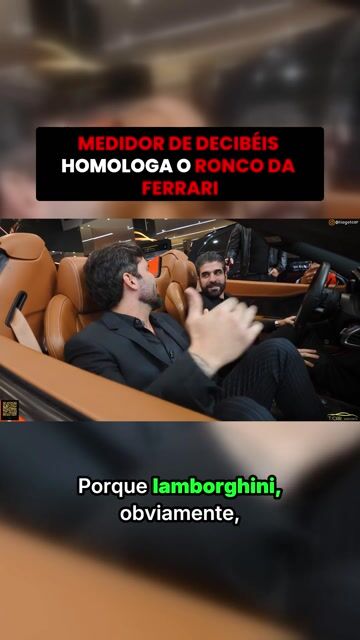 MEDIDOR DE DECIBÉIS HOMOLOGA O RONCO DA FERRARI